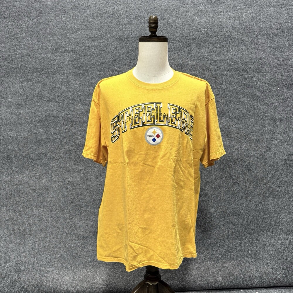 Pittsburgh Steelers Lee Sport T-Shirt Mens XL Gold Yellow NFL Football Vintage